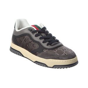 Gucci Re-Web Gg Nylon & Suede Sneaker, Grey